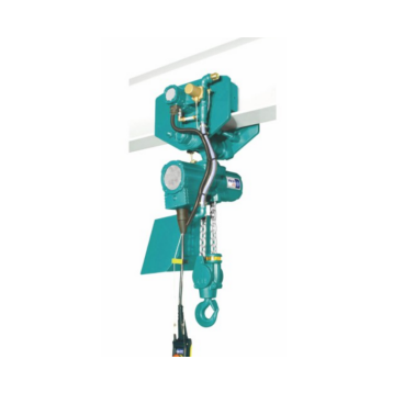 Running pneumatic hoist for industrial use